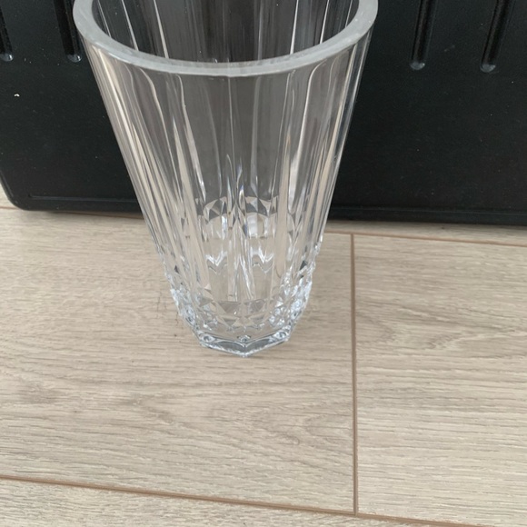 Val St. Lambert Belgium Crystal Vase Wide Neck High End Designer Decor 7 7/8” H - Picture 3 of 12